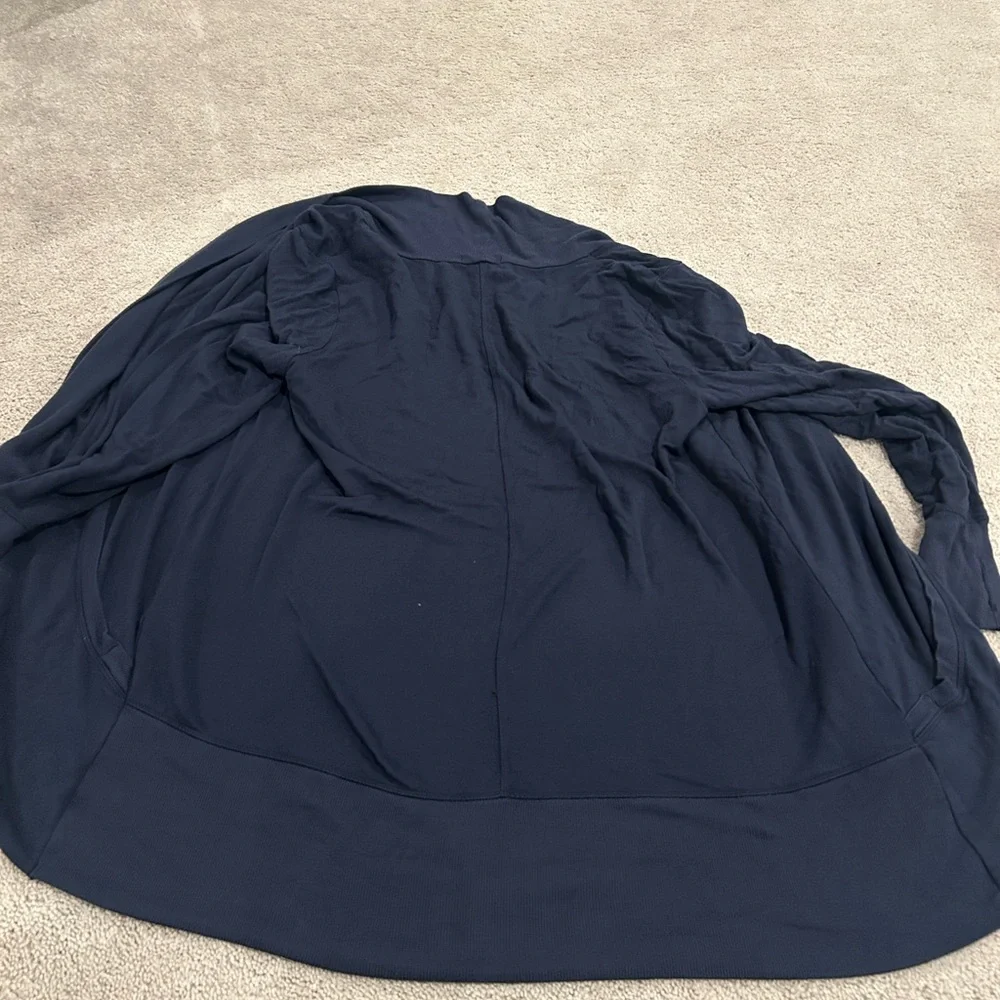 Athleta Pranayama Restore Wrap cardigan navy blue 2X - Picture 9 of 11